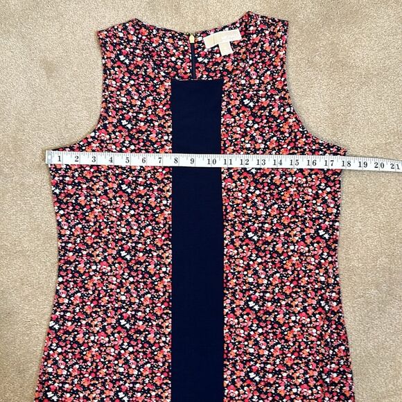 Michael Kors Floral Sleeveless Spring Mini Above the Knee Dress Women Medium - Picture 6 of 7